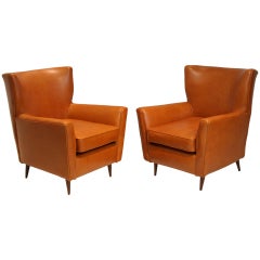 Pair of lounge chairs by Joaquim Tenreiro