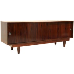 Petite Rosewood credenza with sliding doors from Brazil