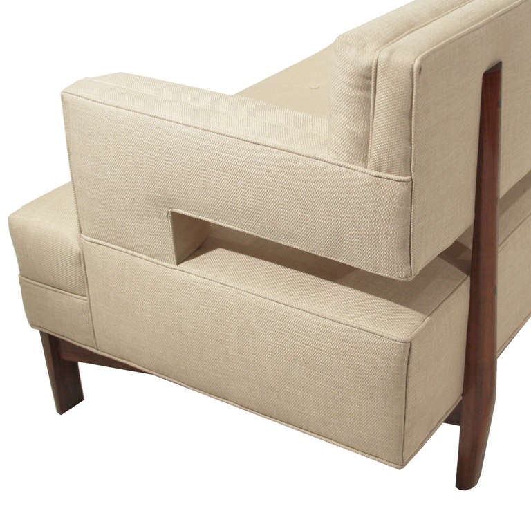 Linen The Sophia Sofa by Thomas Hayes Studio For Sale