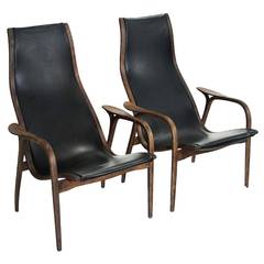 Pair of "Lamino" Lounge Chairs by Yngve Ekstrom