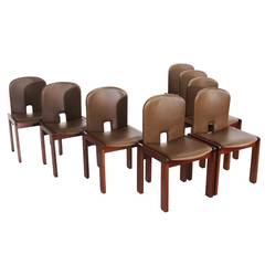 Set of Eight Dining Chairs by Afra & Tobia Scarpa for Cassina