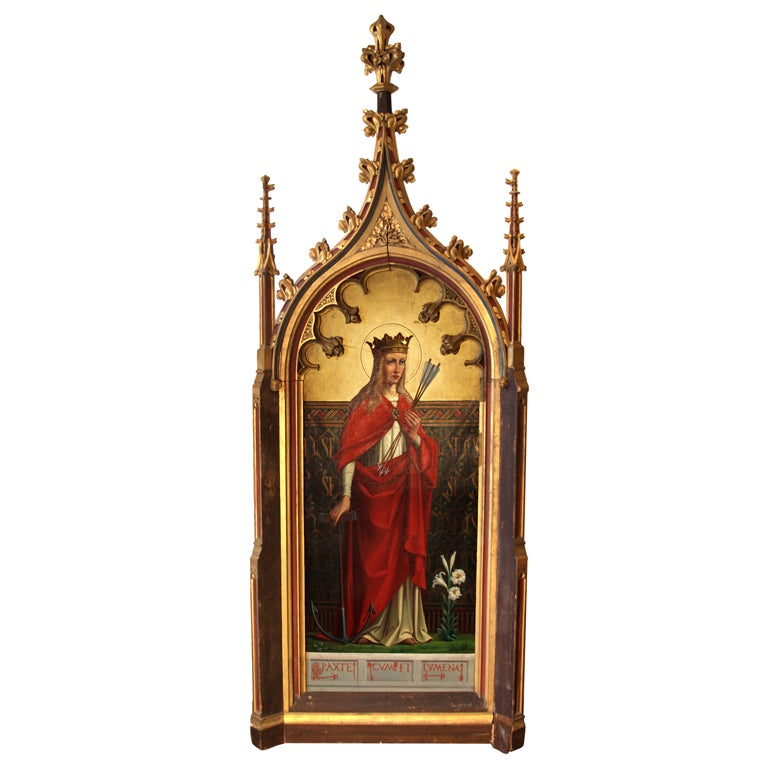 Massive Gothic Revival Decorative Frame by Augustus Welby Pugin For Sale