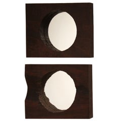 Organic Modern Brazilian Reclaimed Ipe Wood Mirrors