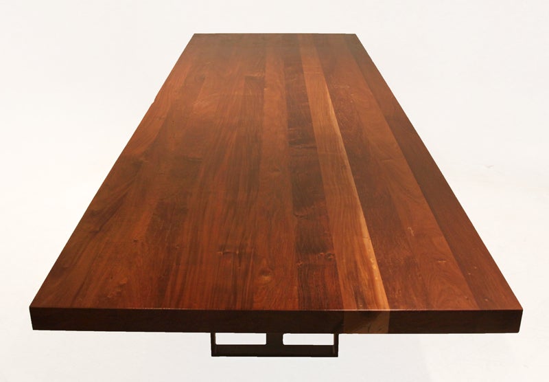 American Custom Colyer Dining Table in Ipe by Thomas Hayes Studio