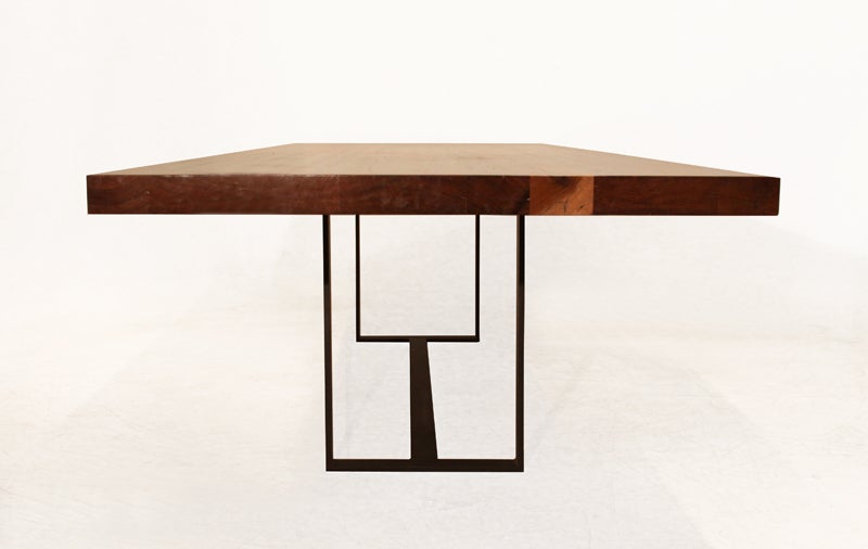 Custom Colyer Dining Table in Ipe by Thomas Hayes Studio In Excellent Condition In Hollywood, CA
