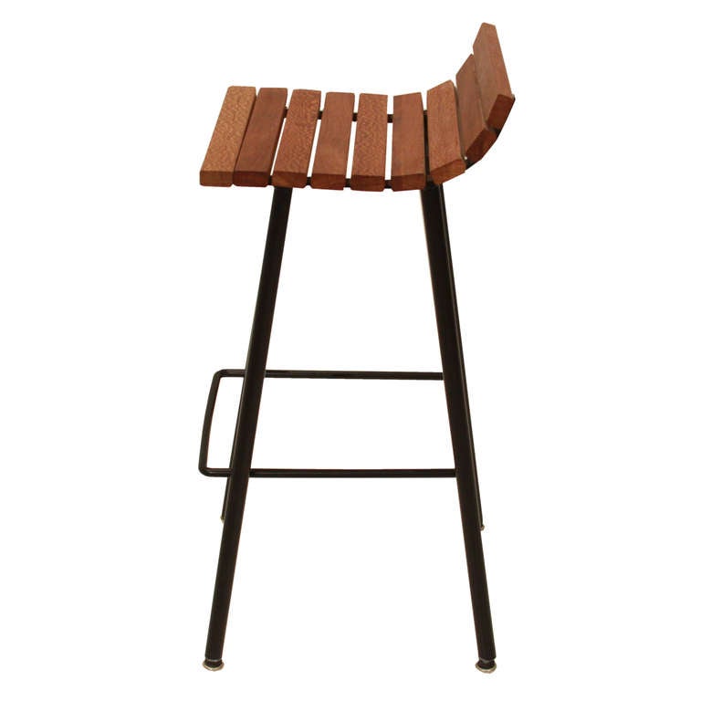 American The Slat Bar Stool in Lacewood by Thomas Hayes Studio