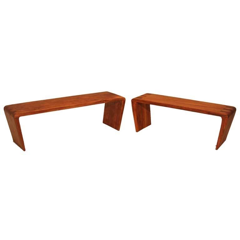 Set of "Uai" benches by Tunico T. For Sale