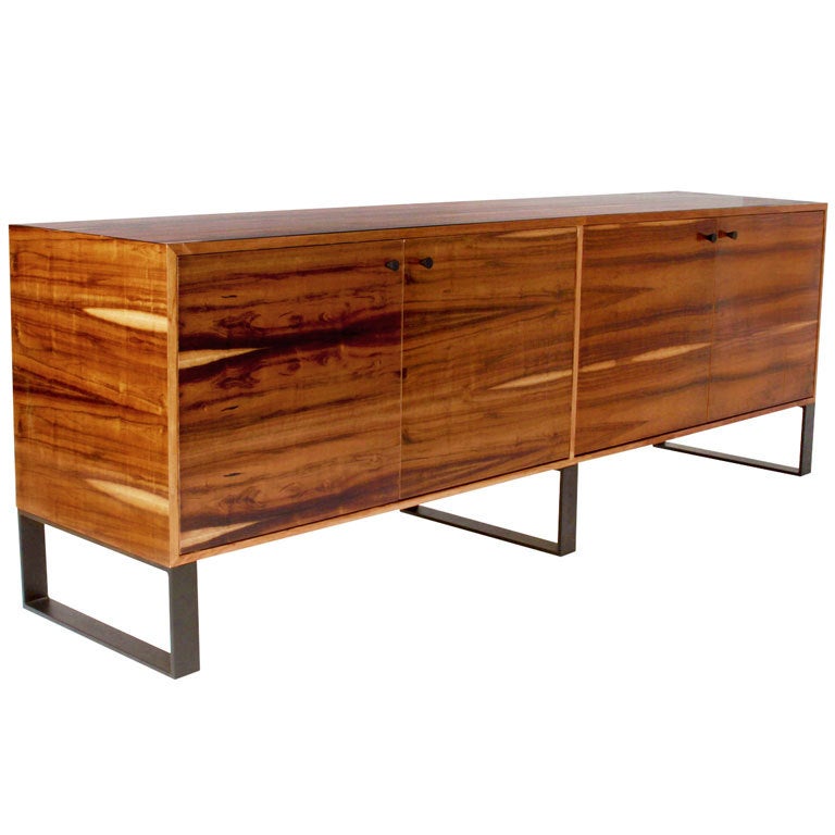 Quadrar Wood Credenza by Thomas Hayes Studio