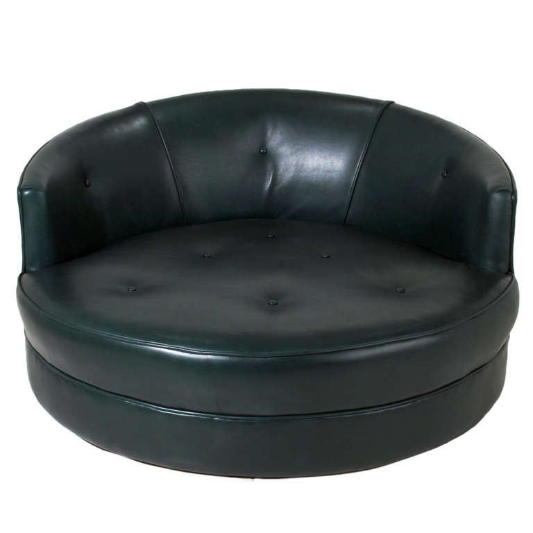 round leather swivel chair