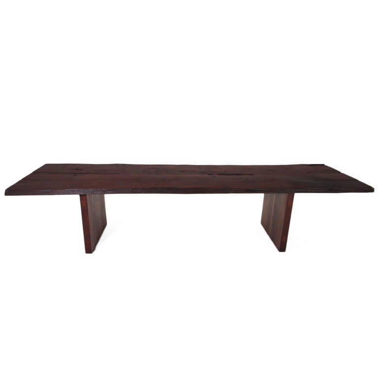Massive Brazilian Hardwood Live Edge Dining Table by Zanini de Zanine
