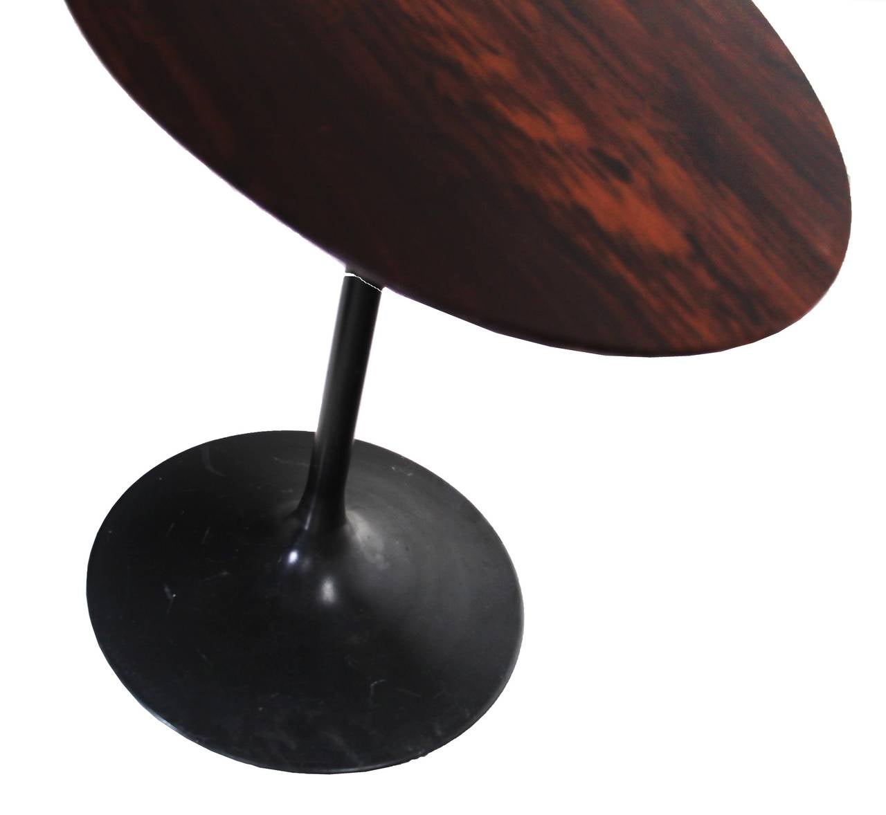 Pair of Oval Rosewood Side Tables 1
