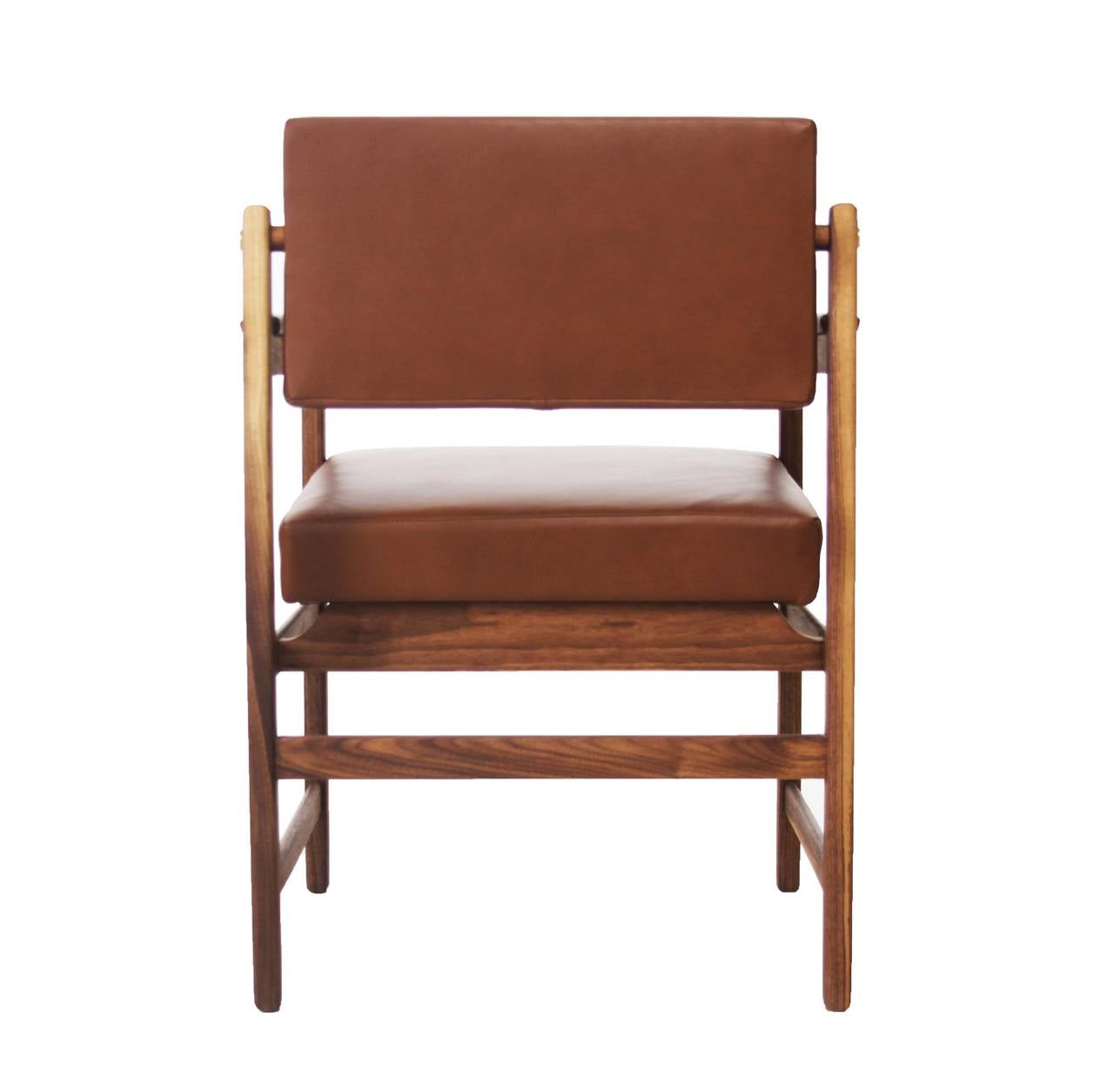 American The Basic Pivot Back Arm Chair by Thomas Hayes Studio For Sale