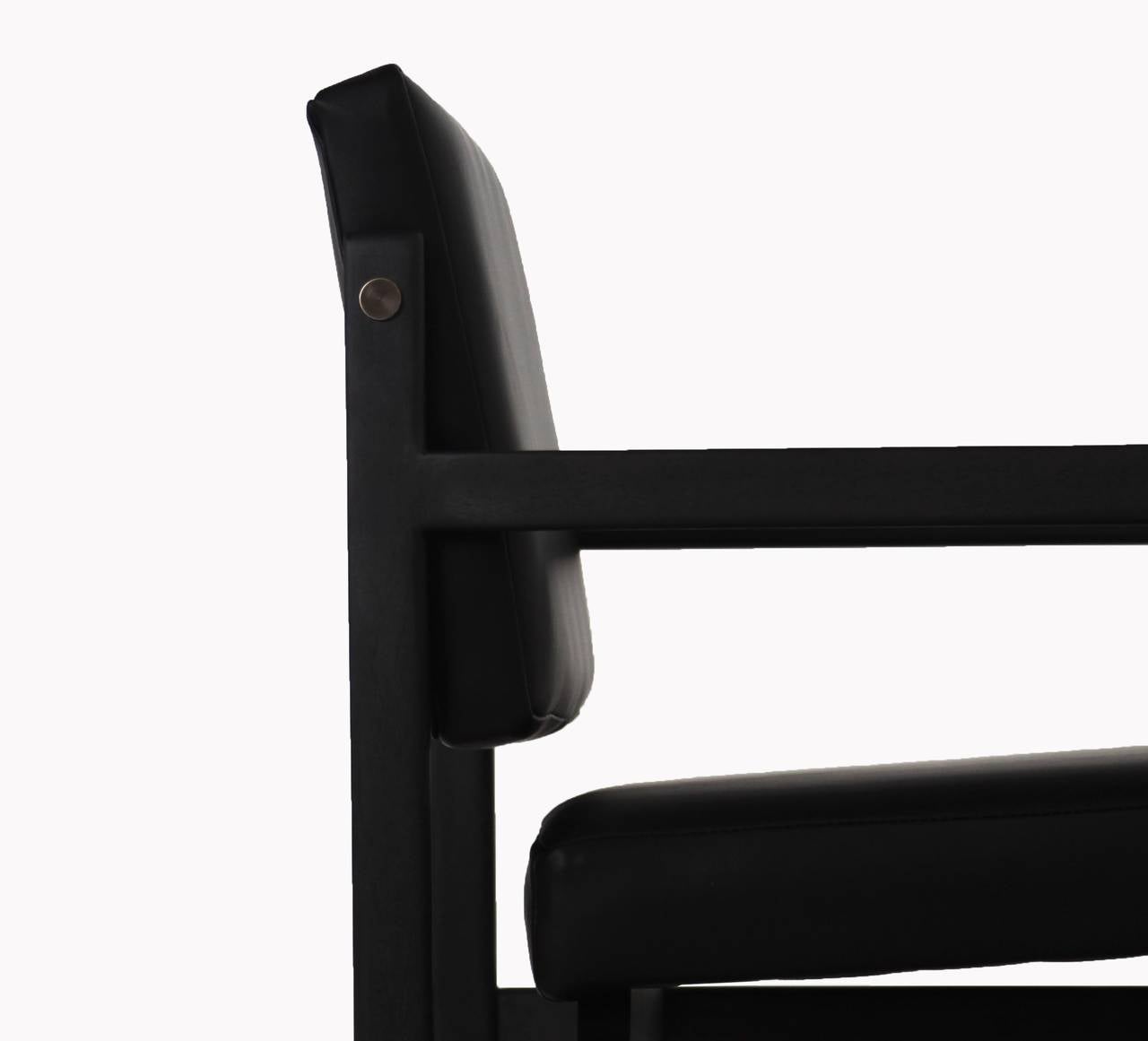 The Basic Bar Stool with Arms by Thomas Hayes Studio 2