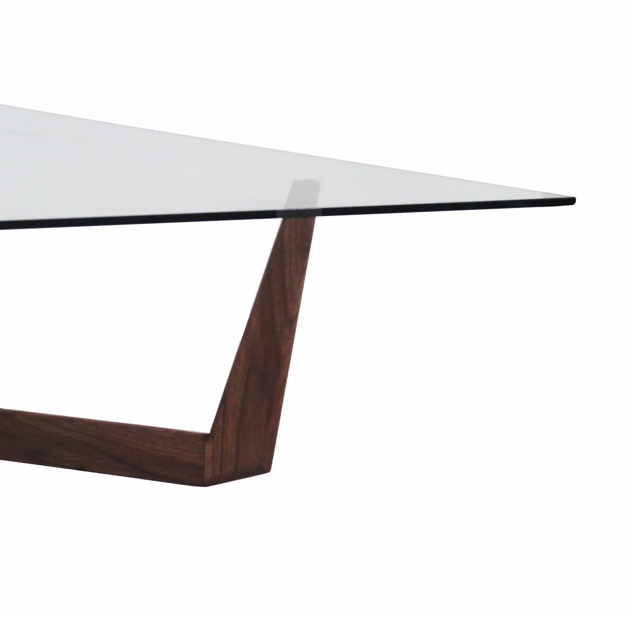 Contemporary The Speer Coffee Table in Solid Walnut by Thomas Hayes Studio For Sale