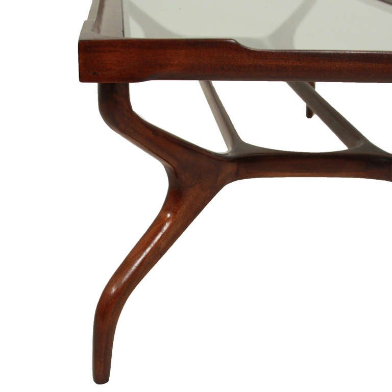Sculptural Glass Coffee Table by Guiseppi Scapinelli 2