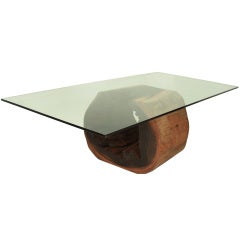 Cerejeira round and glass dining table by Tunico T.