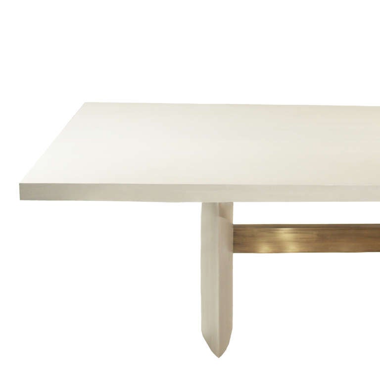 Custom Jantar Alloy Dining Table with Leaves 2