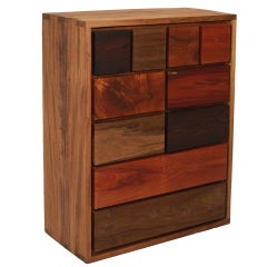 Solid multi-wood "Nita" dresser by Tunico T. 