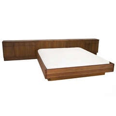 Massive Solid Oak Platform Bed by Sherrill Broudy of Forms + Surfaces