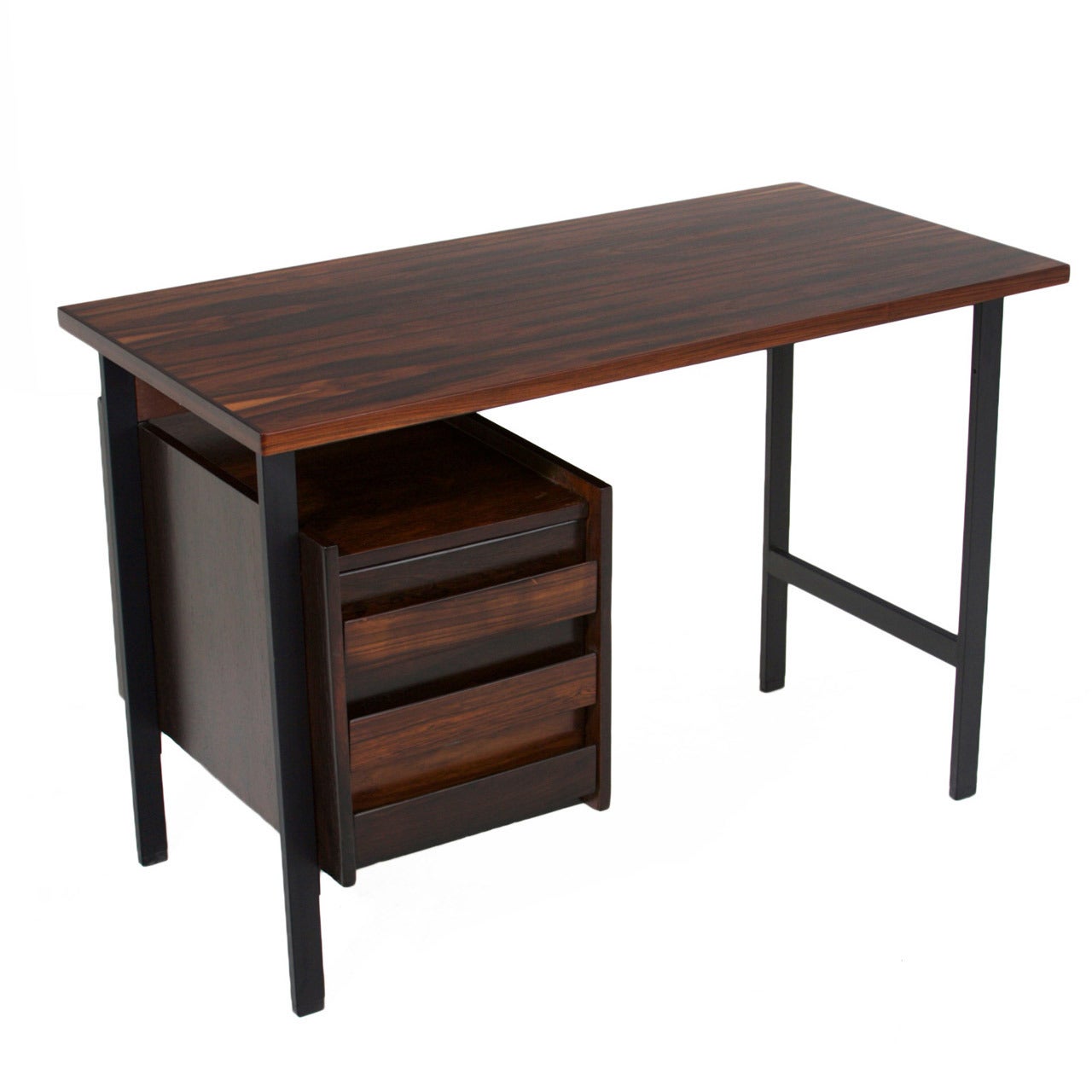 Mid-Century Brazilian Hardwood Desk For Sale