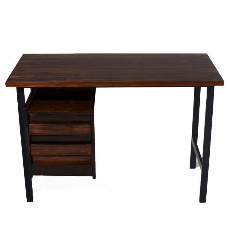 Mid-Century Modern Mid-Century Brazilian Hardwood Desk For Sale