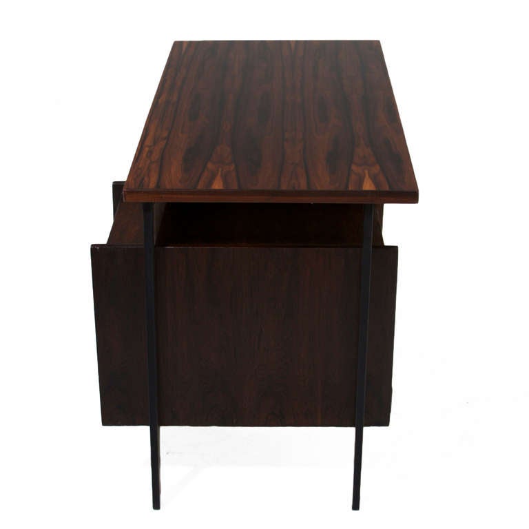 Mid-Century Brazilian Hardwood Desk In Good Condition For Sale In Los Angeles, CA