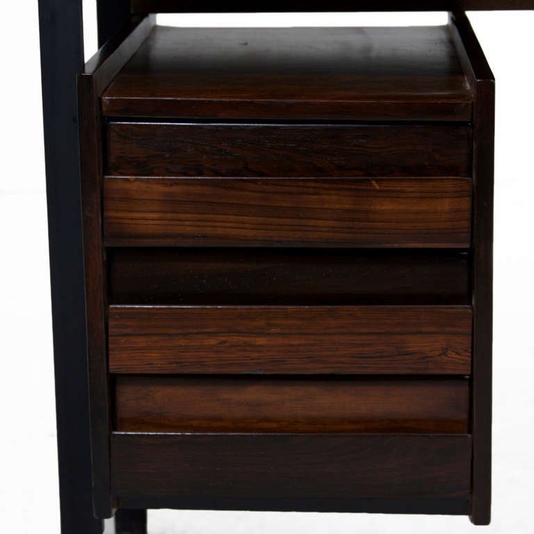 Mid-20th Century Mid-Century Brazilian Hardwood Desk For Sale