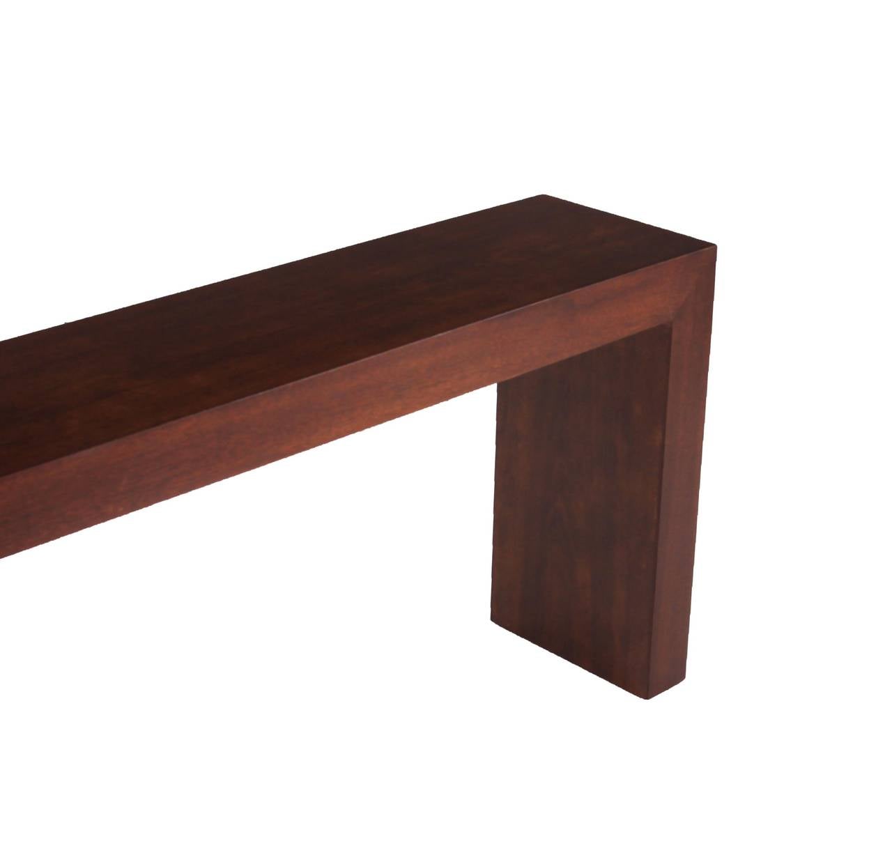 Minimalist Imbuia Console Tables from Brazil For Sale 1