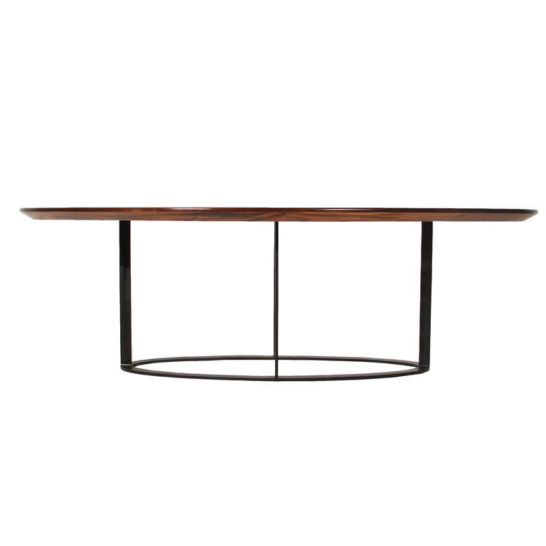 Brazilian Vintage oval Rosewood dining table from Brazil
