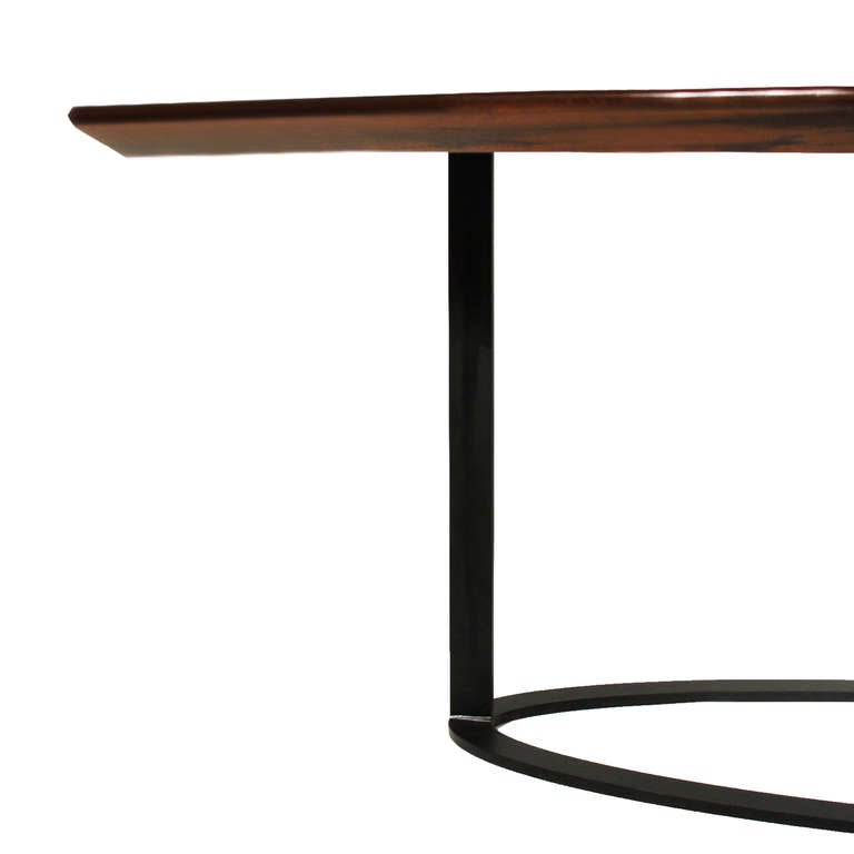 Mid-20th Century Vintage oval Rosewood dining table from Brazil
