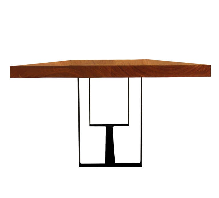 Custom solid Cumaru wood dining table by Thomas Hayes Studio at 1stDibs