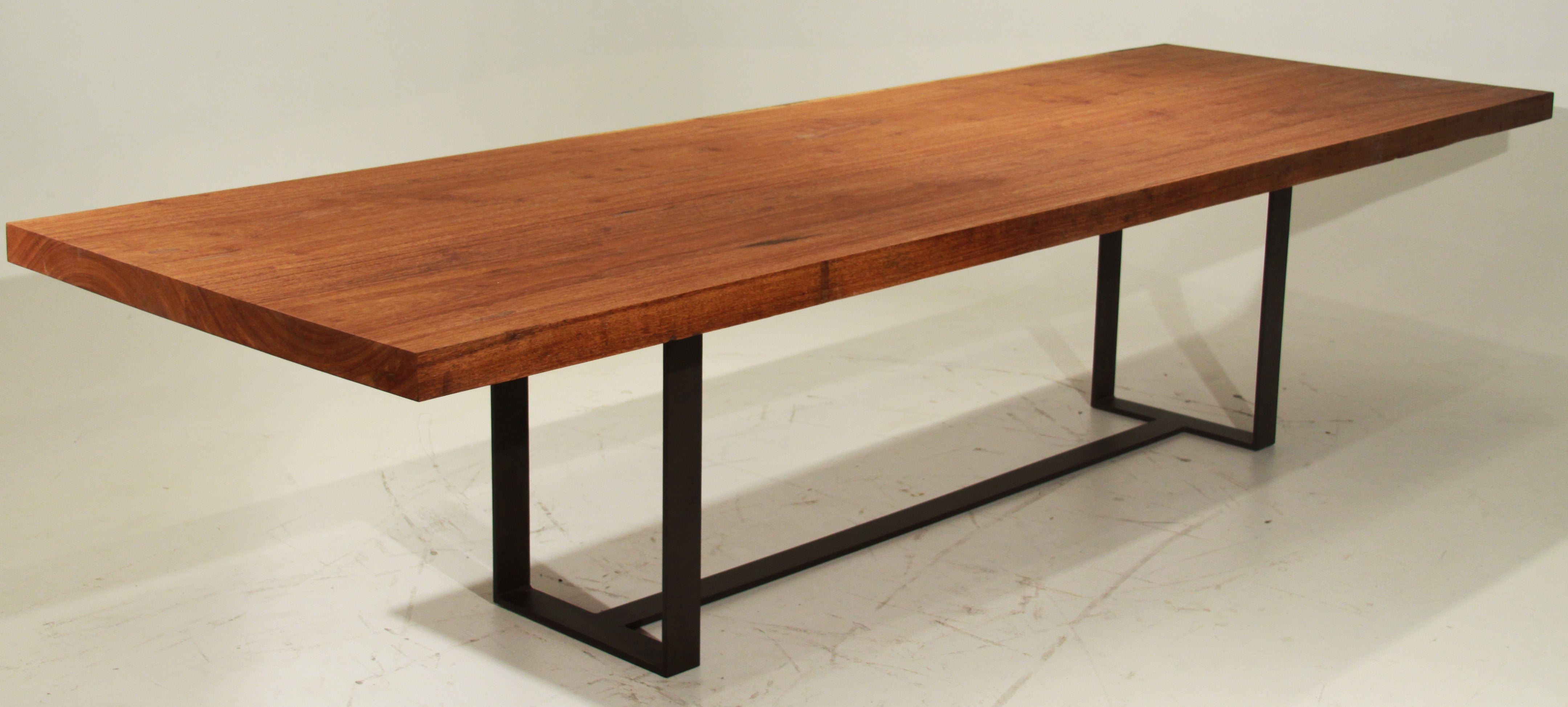 Custom solid Cumaru wood dining table by Thomas Hayes Studio at 1stDibs
