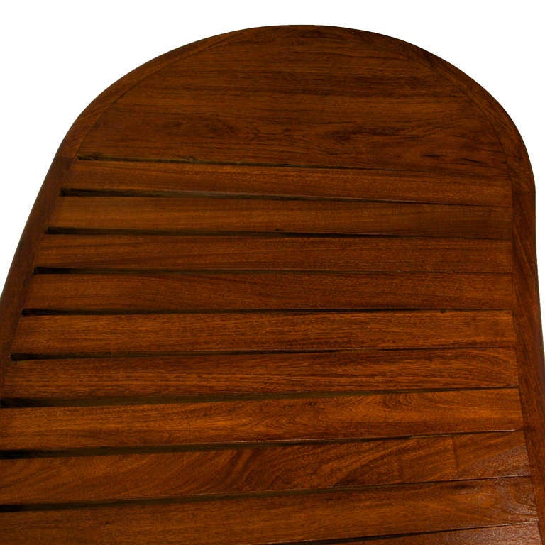 Carlo Hauner Curved Brazilian Hardwood Bench from Brazil In Good Condition In Hollywood, CA