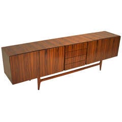 Stunning Brazilian Rosewood Credenza with Sculptural Base