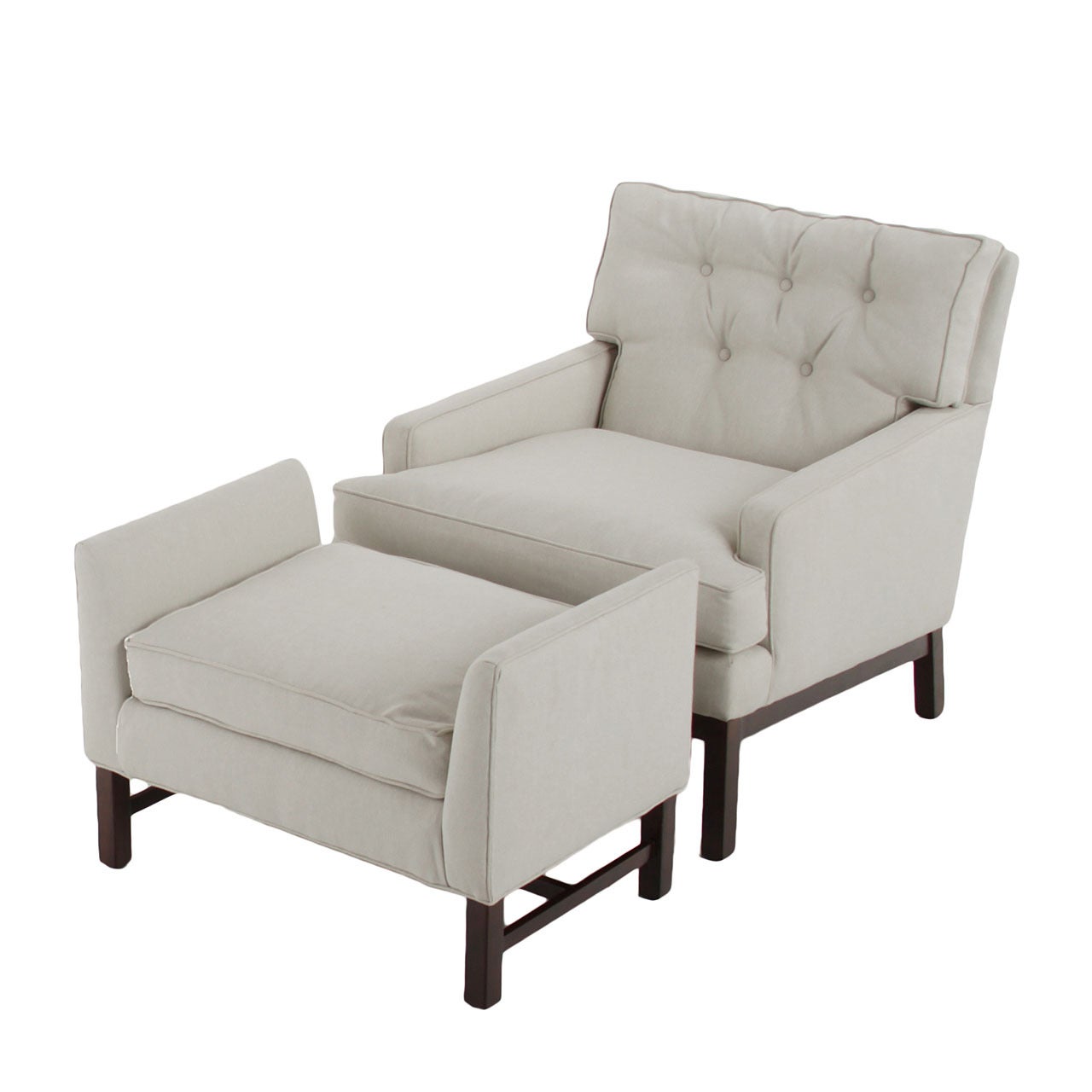 Lounge Chair and Ottoman For Sale