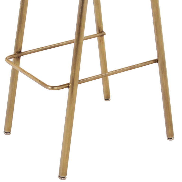 The Brass Gachot Bar Stool by Thomas Hayes Studio In Excellent Condition In Hollywood, CA
