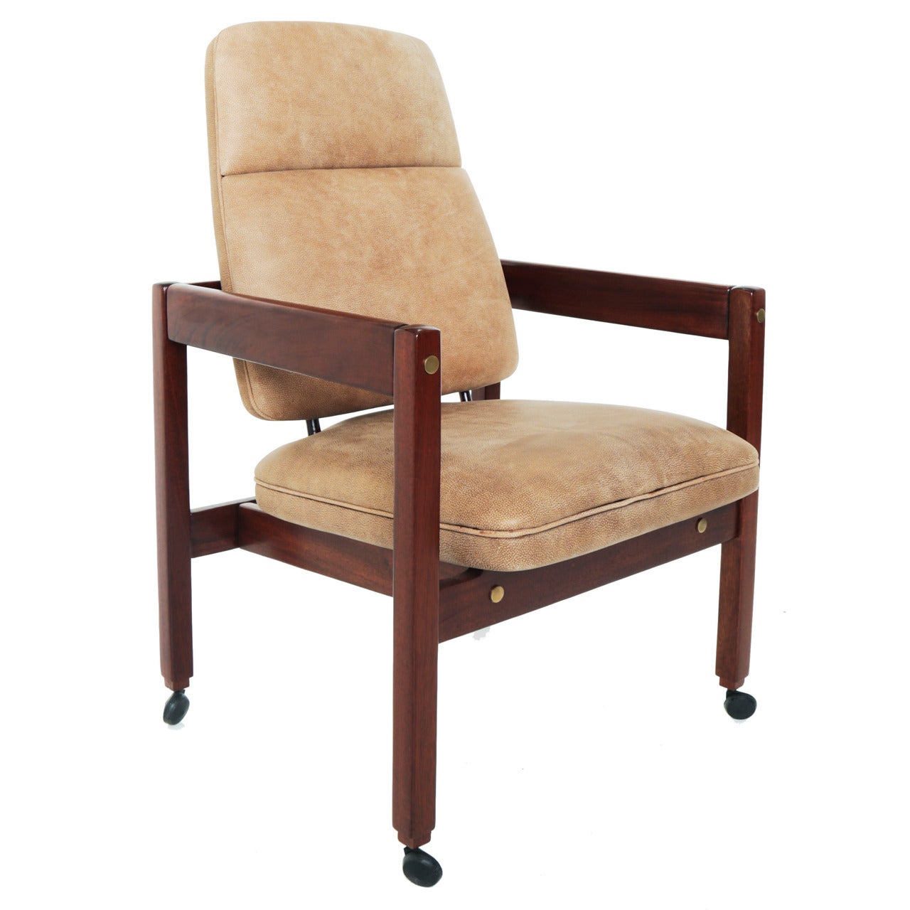 High-Back "Kiko" Armchair Desk Chair by Sergio Rodrigues For Sale