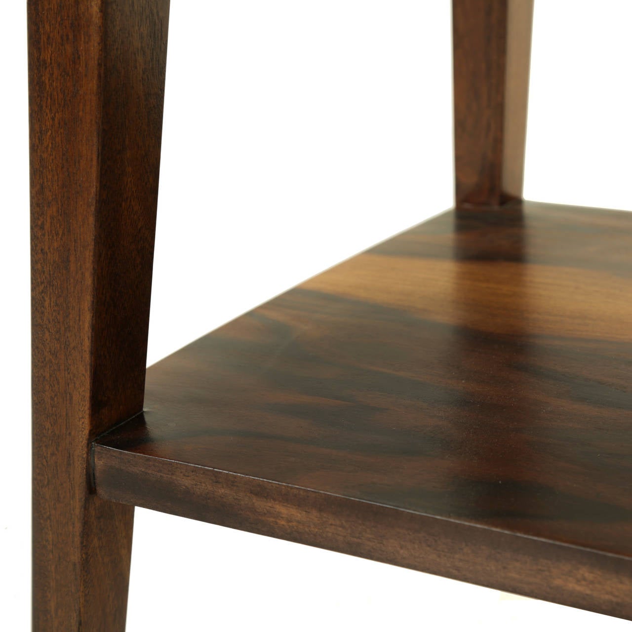 Pair of Rosewood Side Tables from Brazil For Sale 1