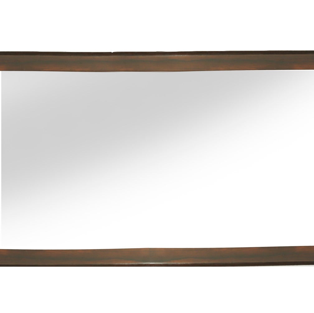 Vintage Brazilian Jorge Zalszupin Exotic Hardwood Console with Mirror In Good Condition For Sale In Los Angeles, CA