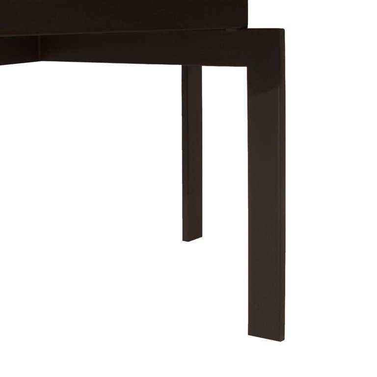 Contemporary Custom Round Bleached Walnut Dining Table by Thomas Hayes Studio