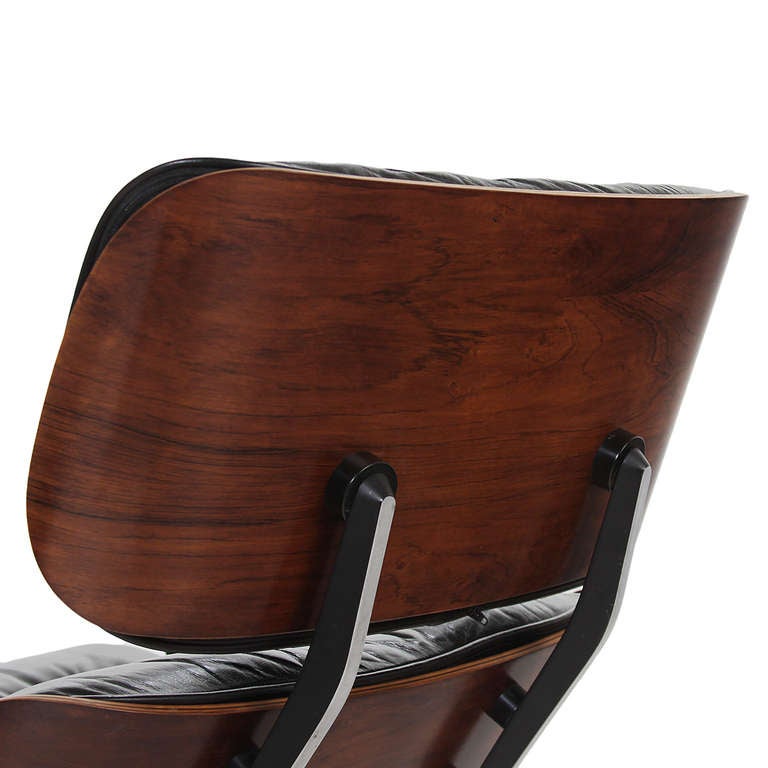 Eames 670/671 Lounge Chair and Ottoman in Rosewood for Herman Miller 1