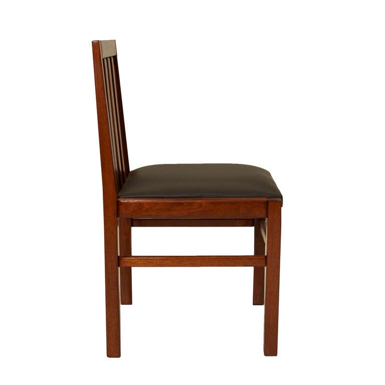 Mid-20th Century Single Prototype Brazilian Cerejeira Wood Side Desk Chair by Celina For Sale