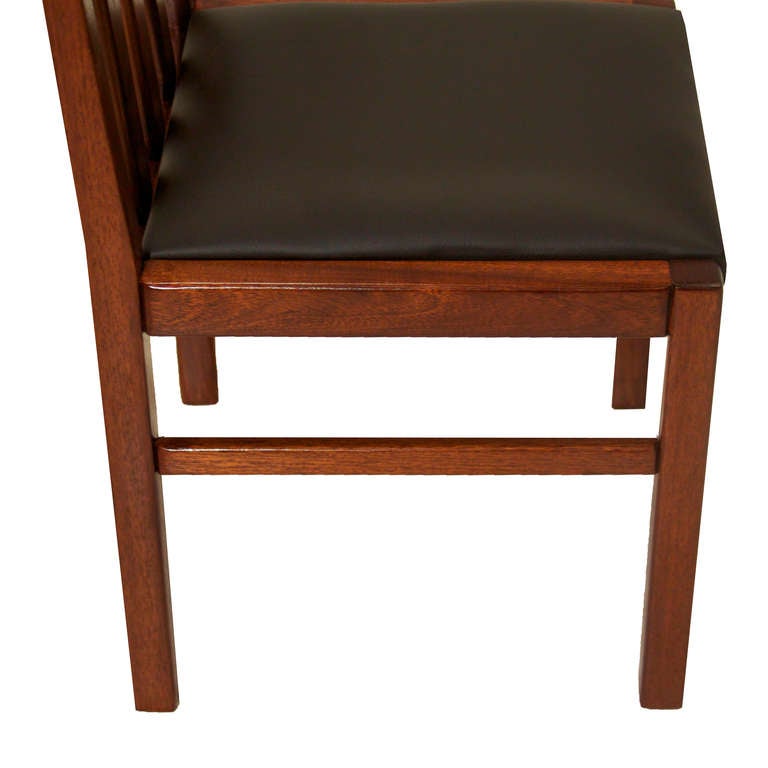 Single Prototype Brazilian Cerejeira Wood Side Desk Chair by Celina For Sale 3
