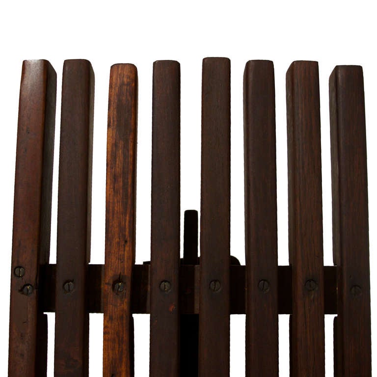 Mid-20th Century Mid-Century Lina Bo Bardi Slatted Bench in Peroba and Brauna Woods For Sale