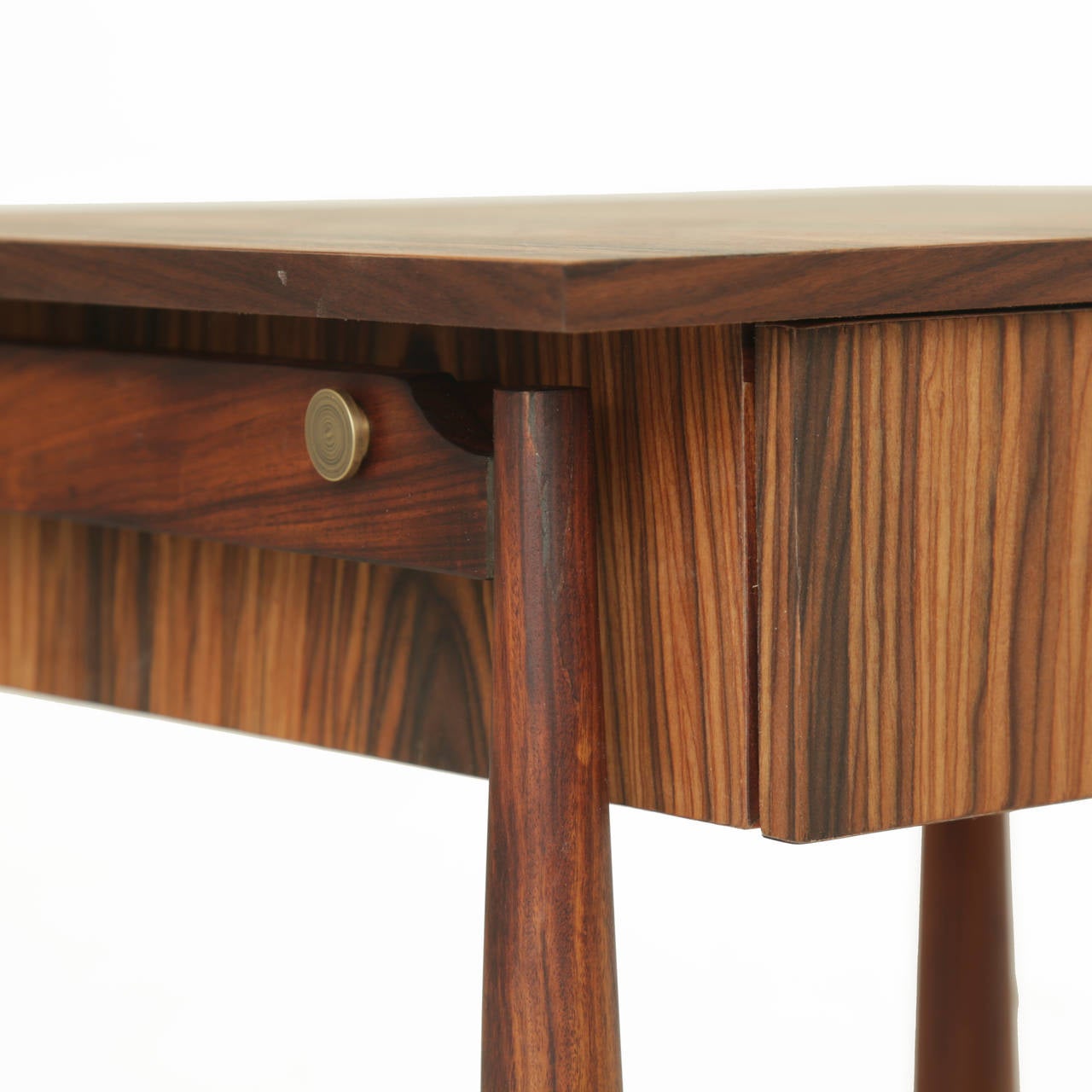 Floating Rosewood End Table with Sculptural Legs by Thomas Hayes Studio 3