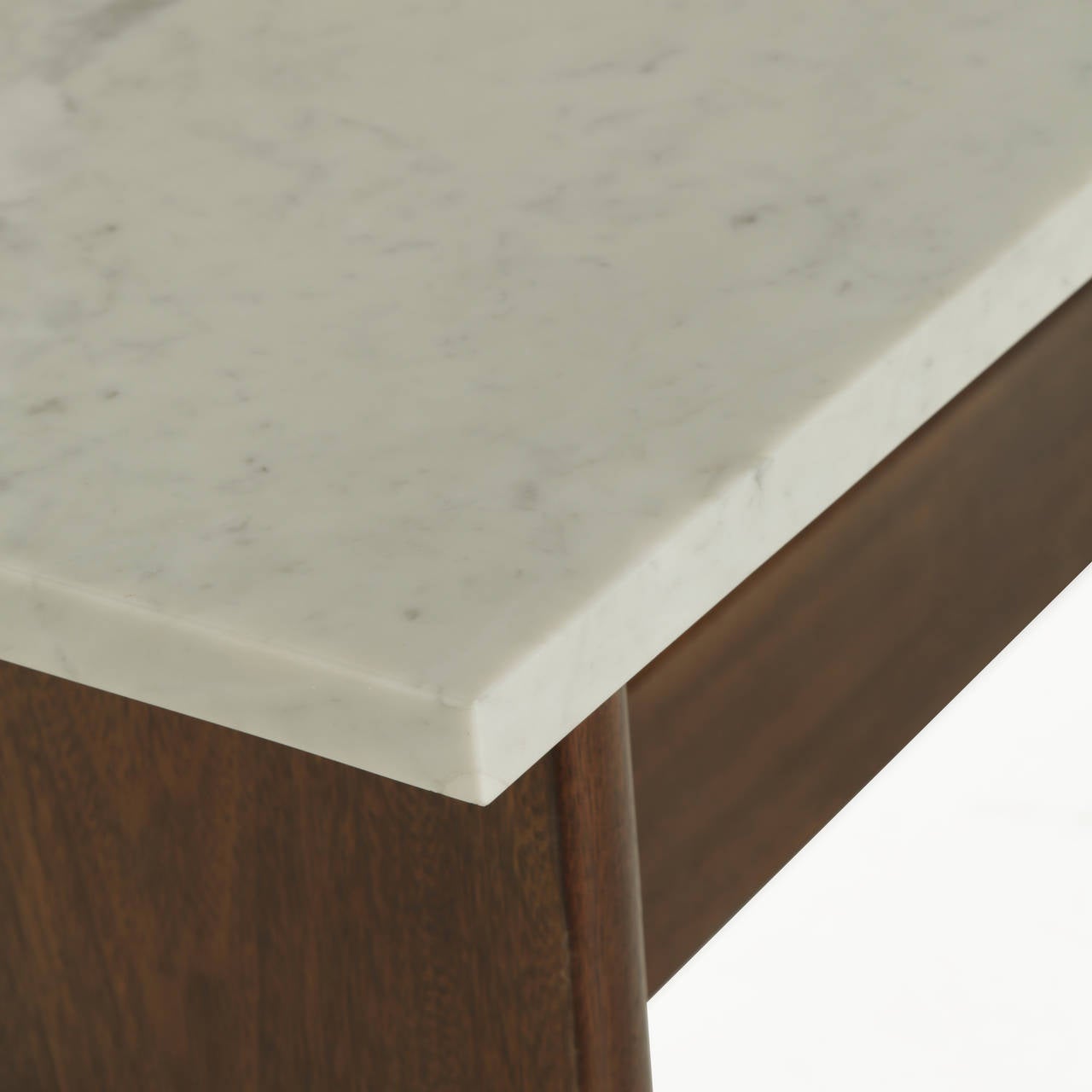 Sergio Rodrigues Cejera and marble console For Sale 2