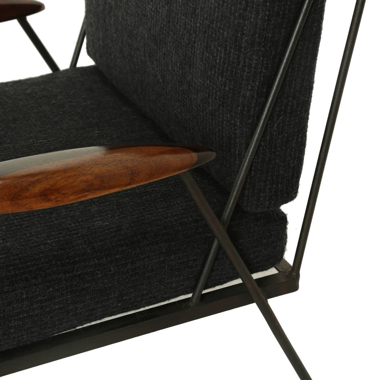 Fabric  Brazilian Mid-Century Modern Martin Eisler Armchairs For Sale