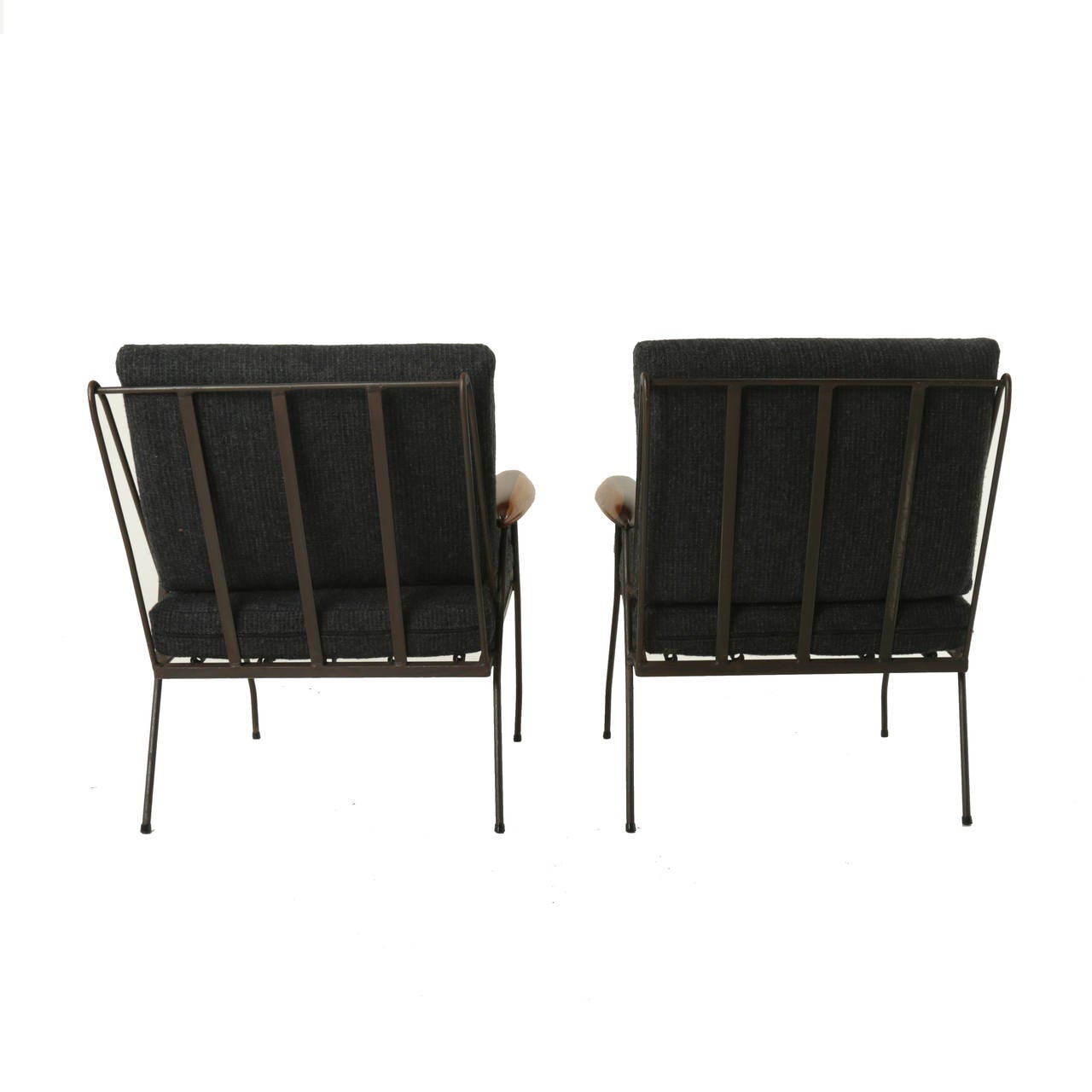  Brazilian Mid-Century Modern Martin Eisler Armchairs In Good Condition For Sale In Los Angeles, CA