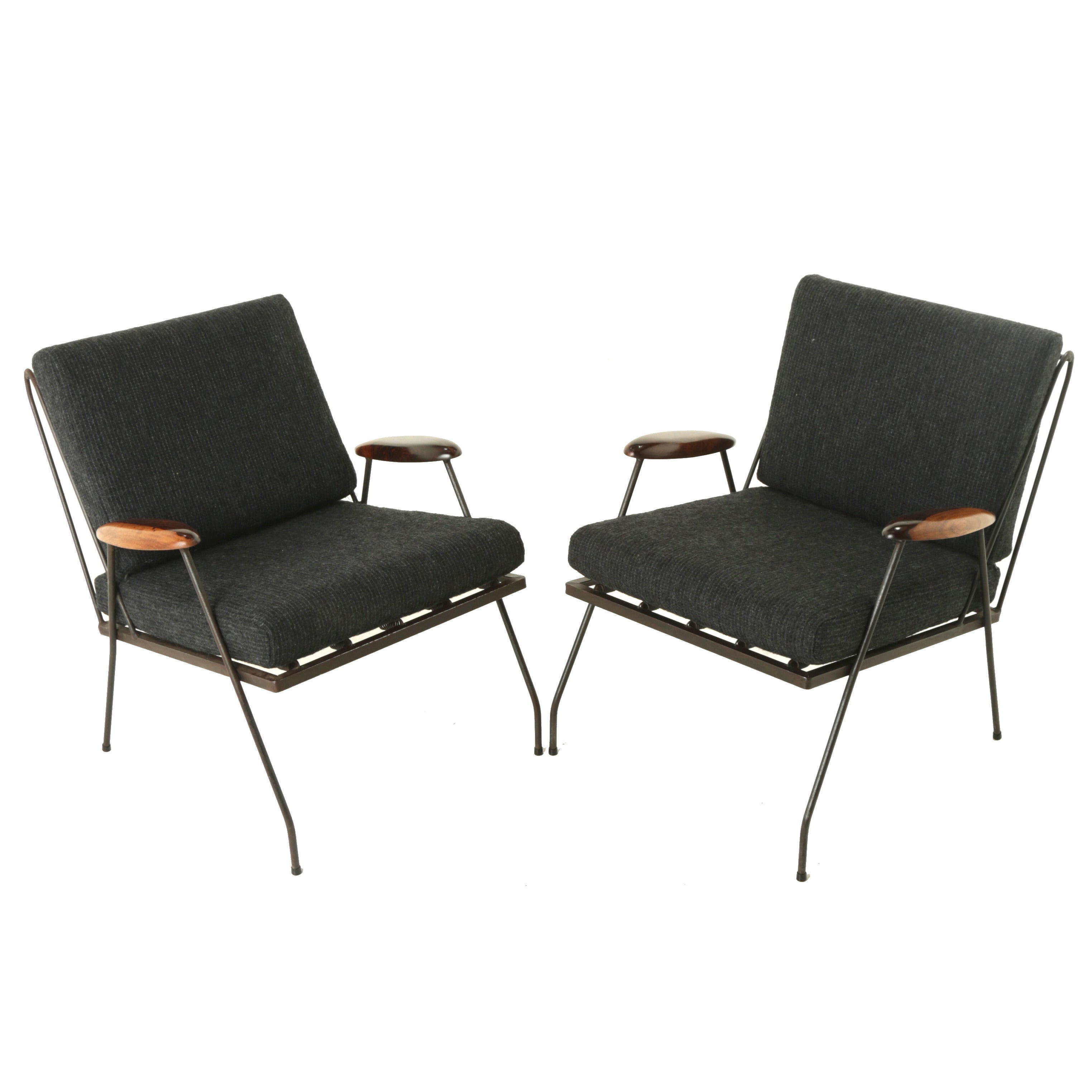  Brazilian Mid-Century Modern Martin Eisler Armchairs For Sale