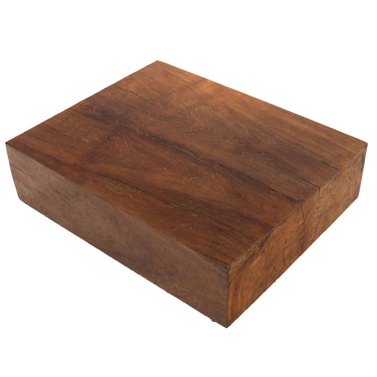 solid block coffee table